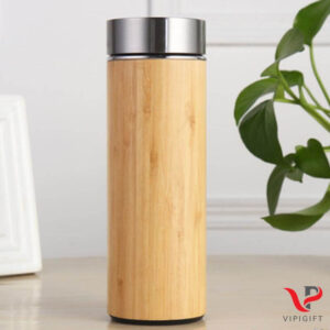 bình giữ nhiệt vỏ tre trúc